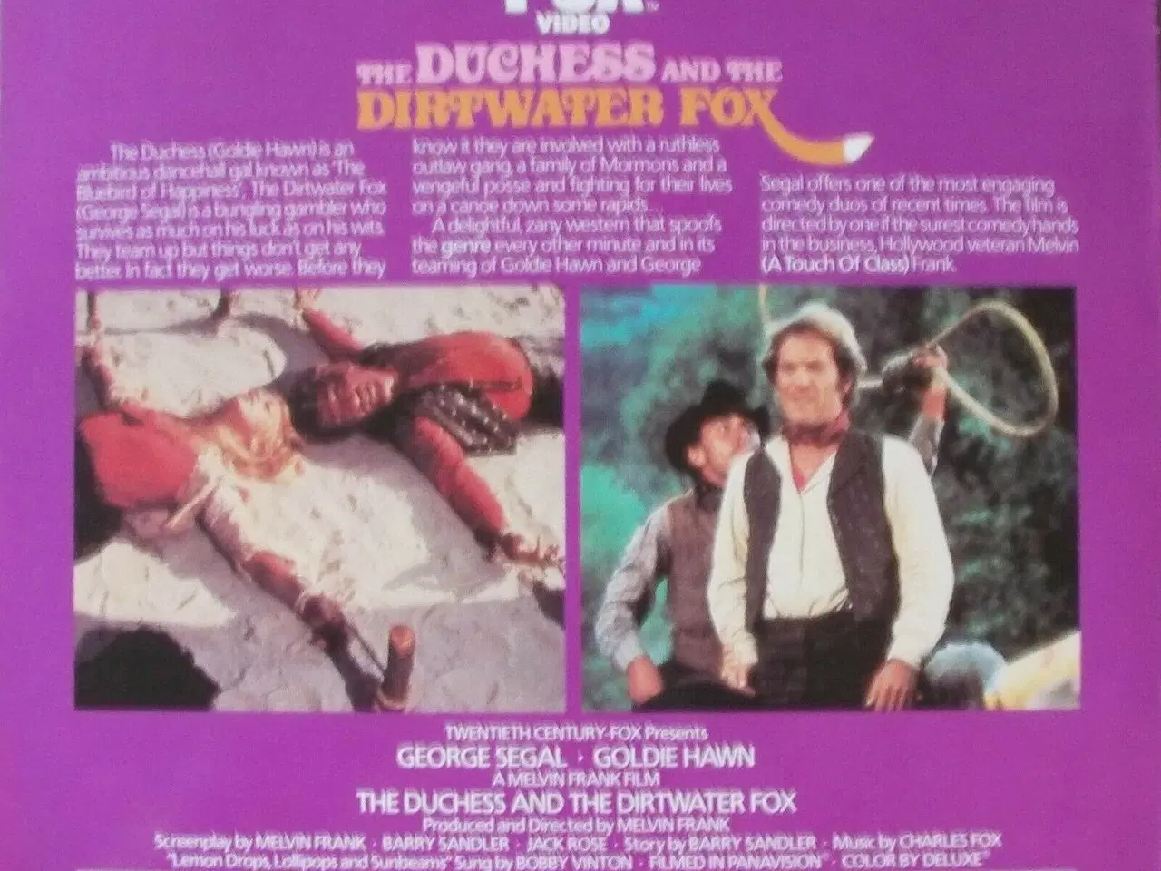 Billede 2 - Duchess & Dirtwater Fox, Laserdisk film