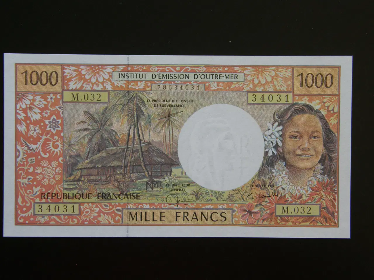 Billede 1 - French Pacific Territorries  1000 Francs 2002  P2 
