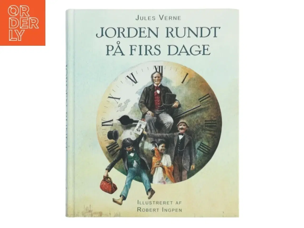 Billede 1 - Jorden rundt på firs dage af Jules Verne (Bog)