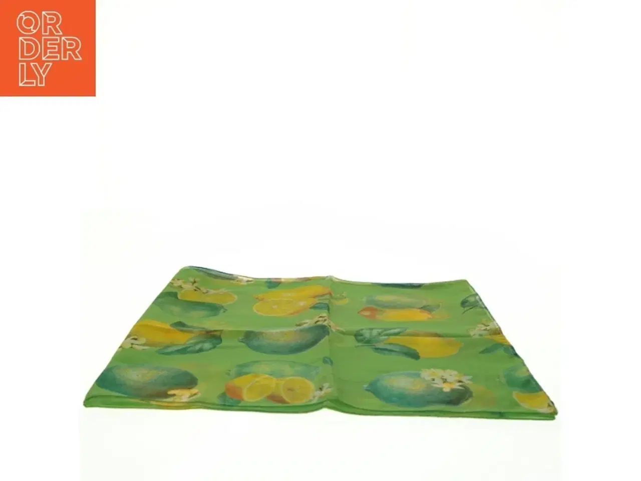 Billede 6 - Tørklæde med citronmotiv (str. 155 x. 37 cm)