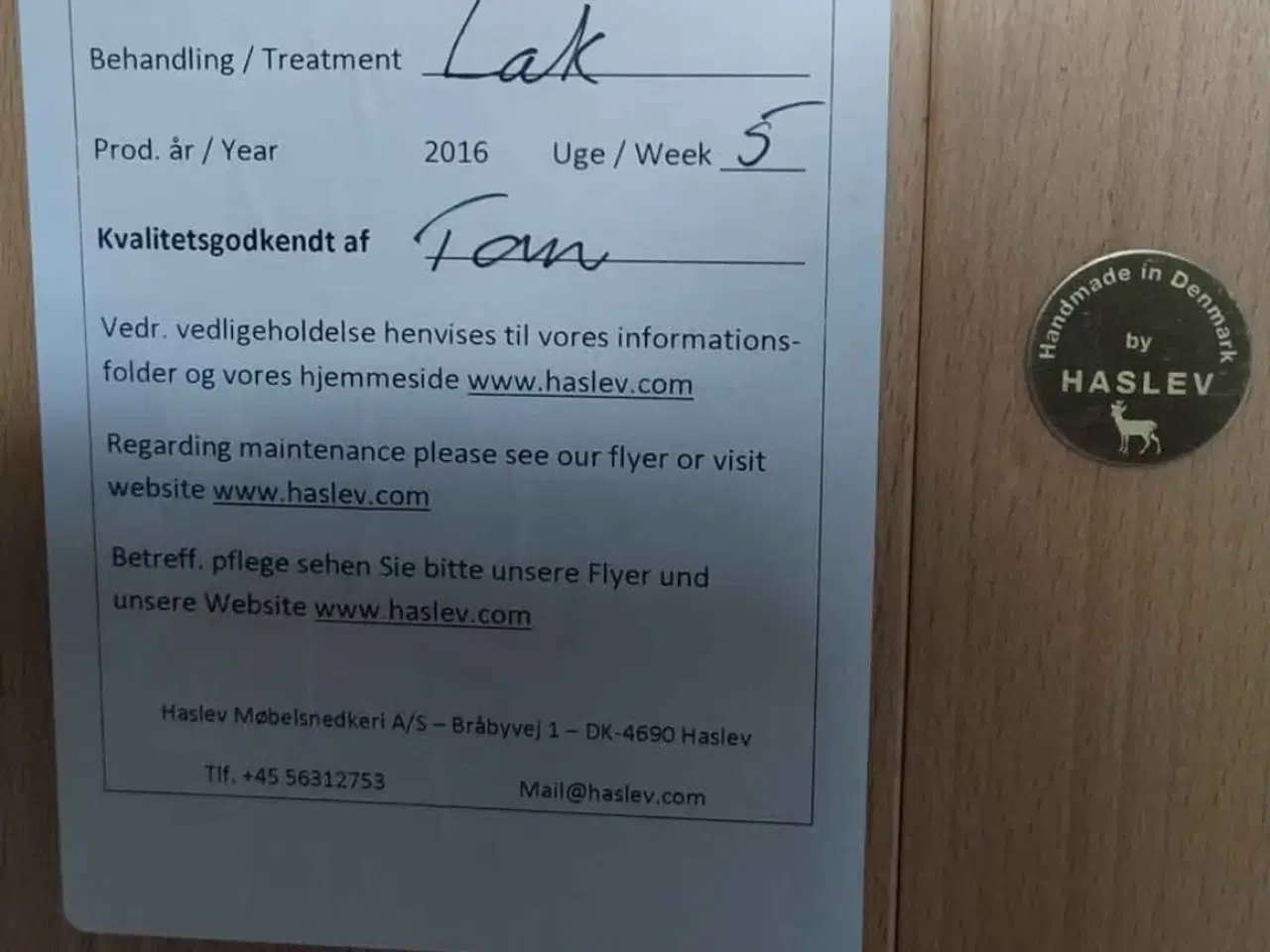 Billede 2 - Haslev spisebord 