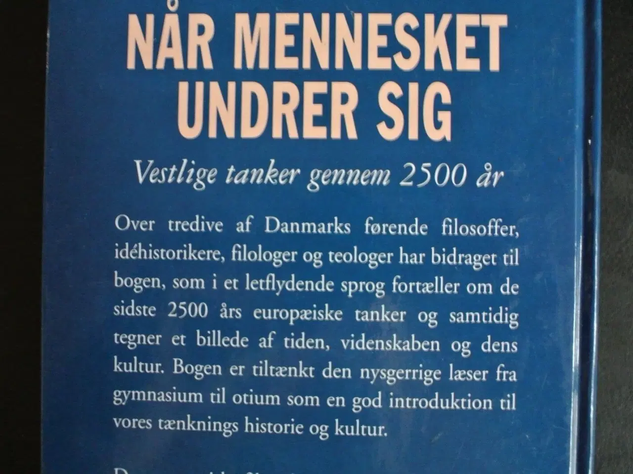 Billede 2 - når mennesket undrer sig - vestlige tanker gennem 