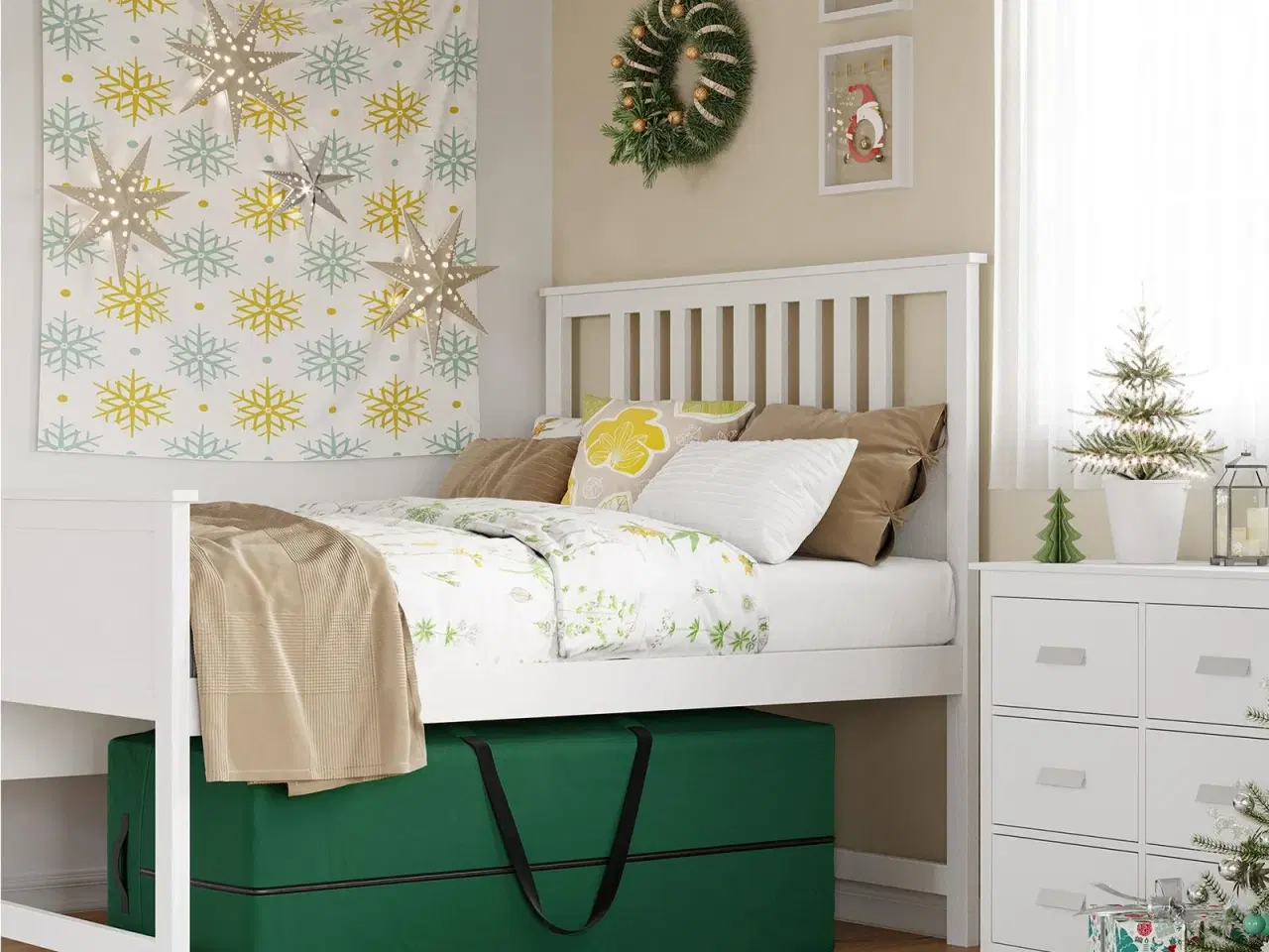 Billede 4 - Juletræ opbevaringstaske 150 × 55 × 62 cm, til træ op til 270 cm, grøn