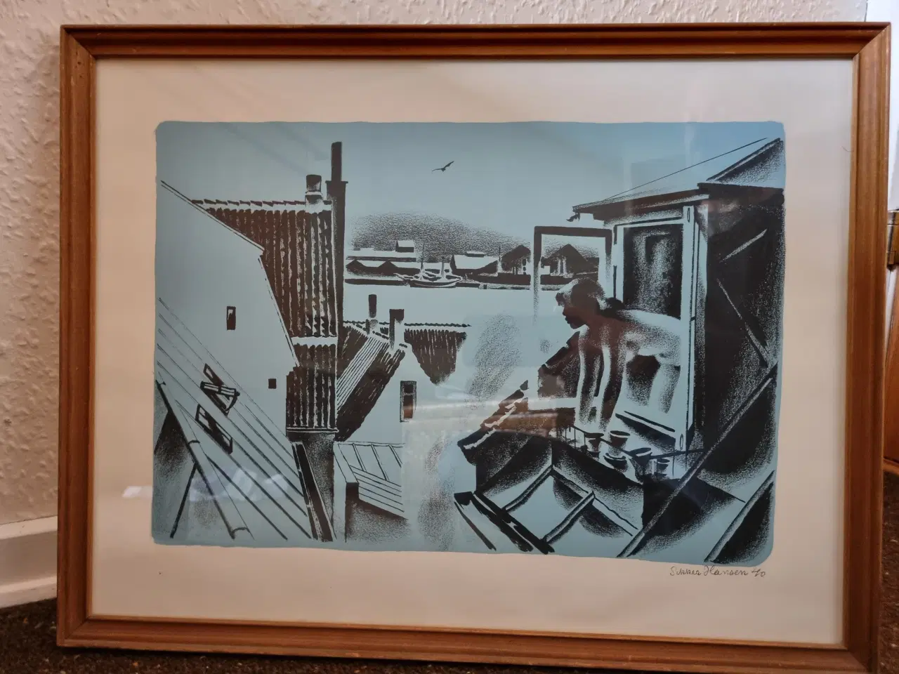 Billede 1 - Sikker Hansen tryk - Indrammet