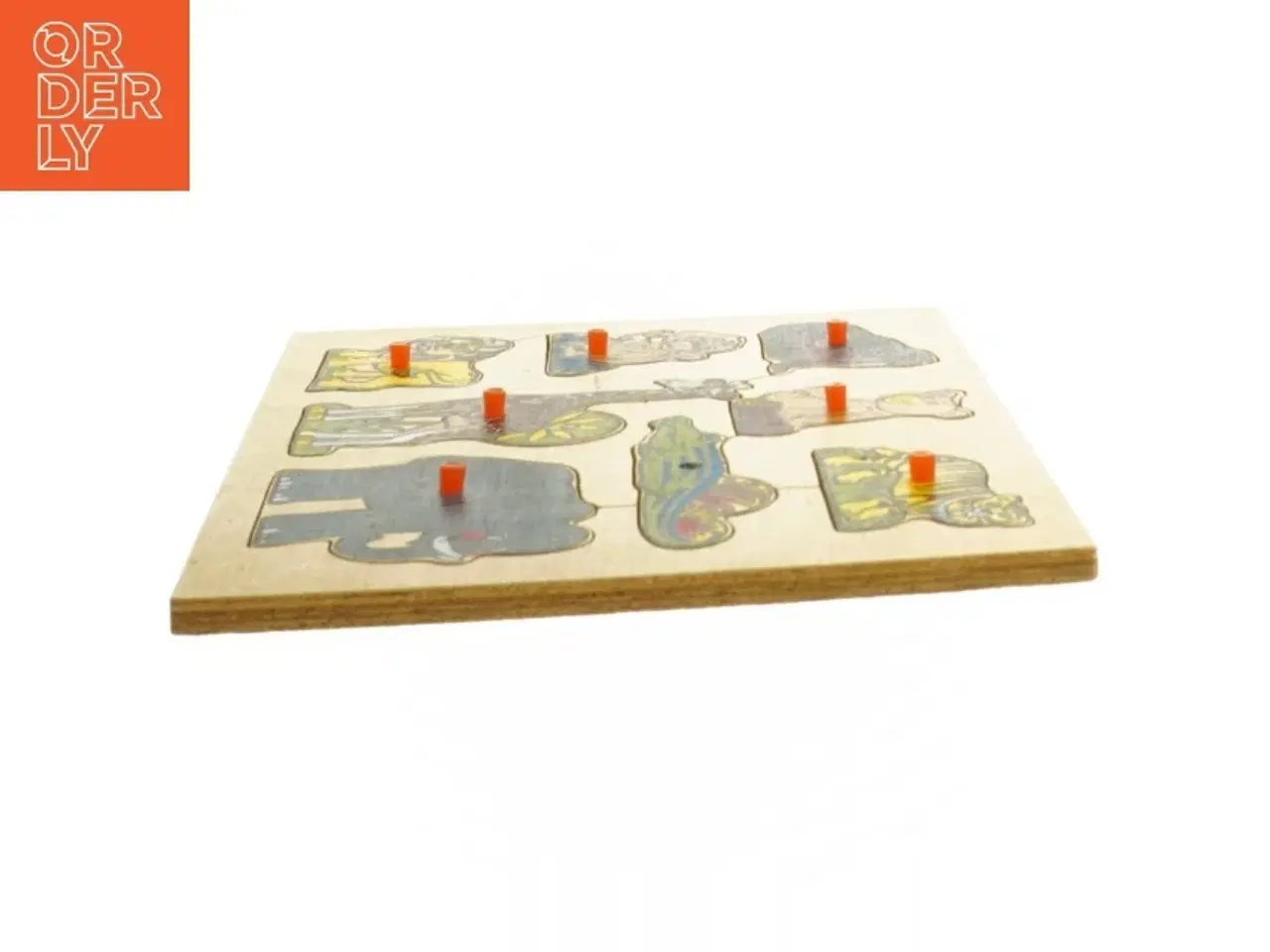 Billede 2 - Træpuslespil med dyremotiver (str. 29x20 cm)