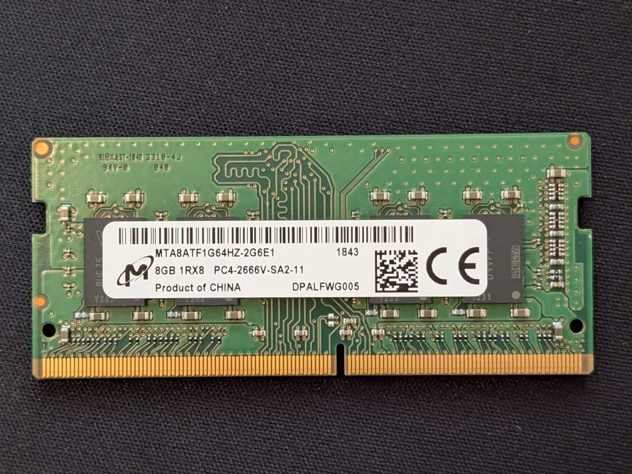 Billede 3 - 6 stk. 8GB DDR4 Ram. (SO-DIMM Moduler).