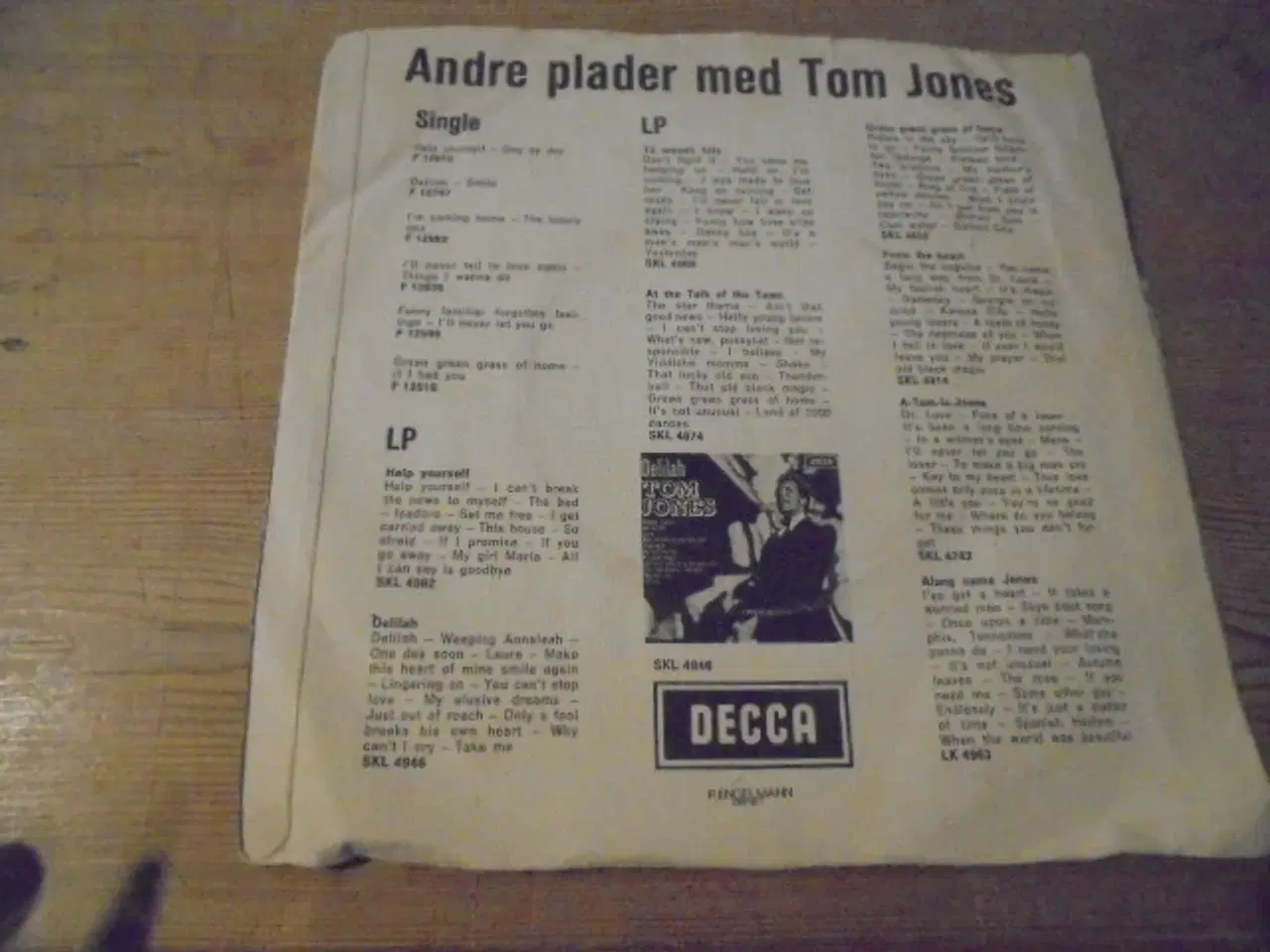 Billede 2 - Single. Tom Jones – A Minute of your Time