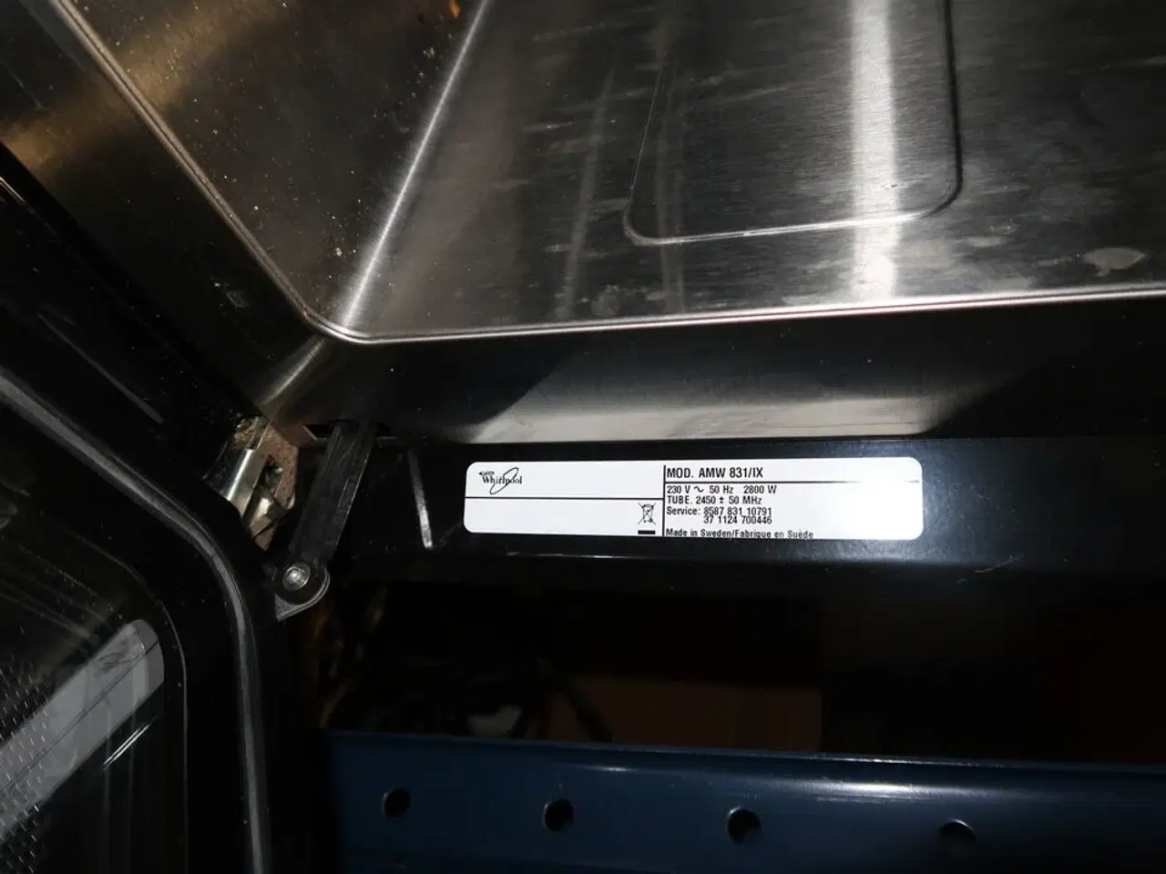 Billede 3 - Mikrobølgeovn WHIRLPOOL AMW 831/IX
