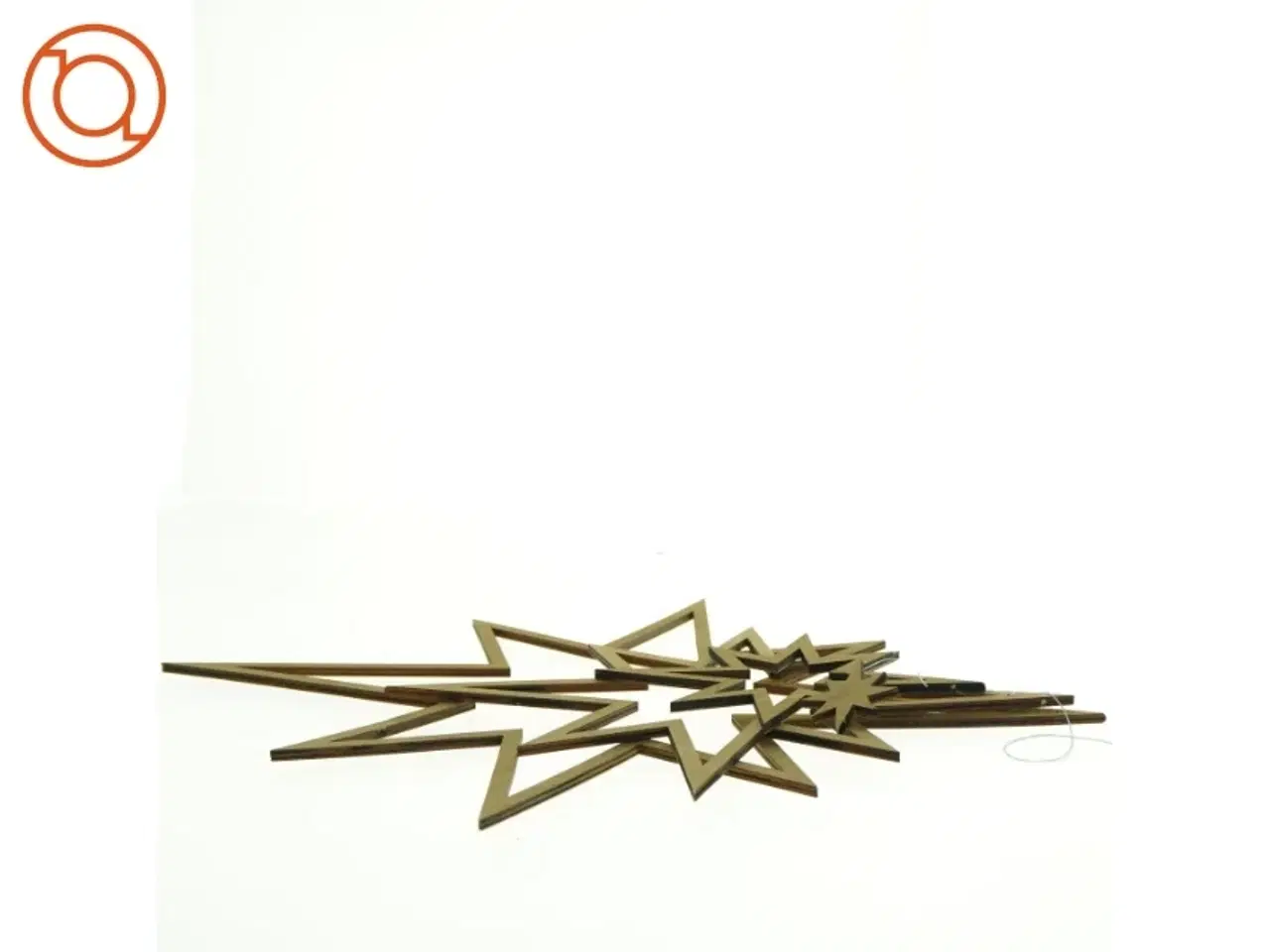 Billede 2 - Guld julestjerne (str. 48 x 35 cm)