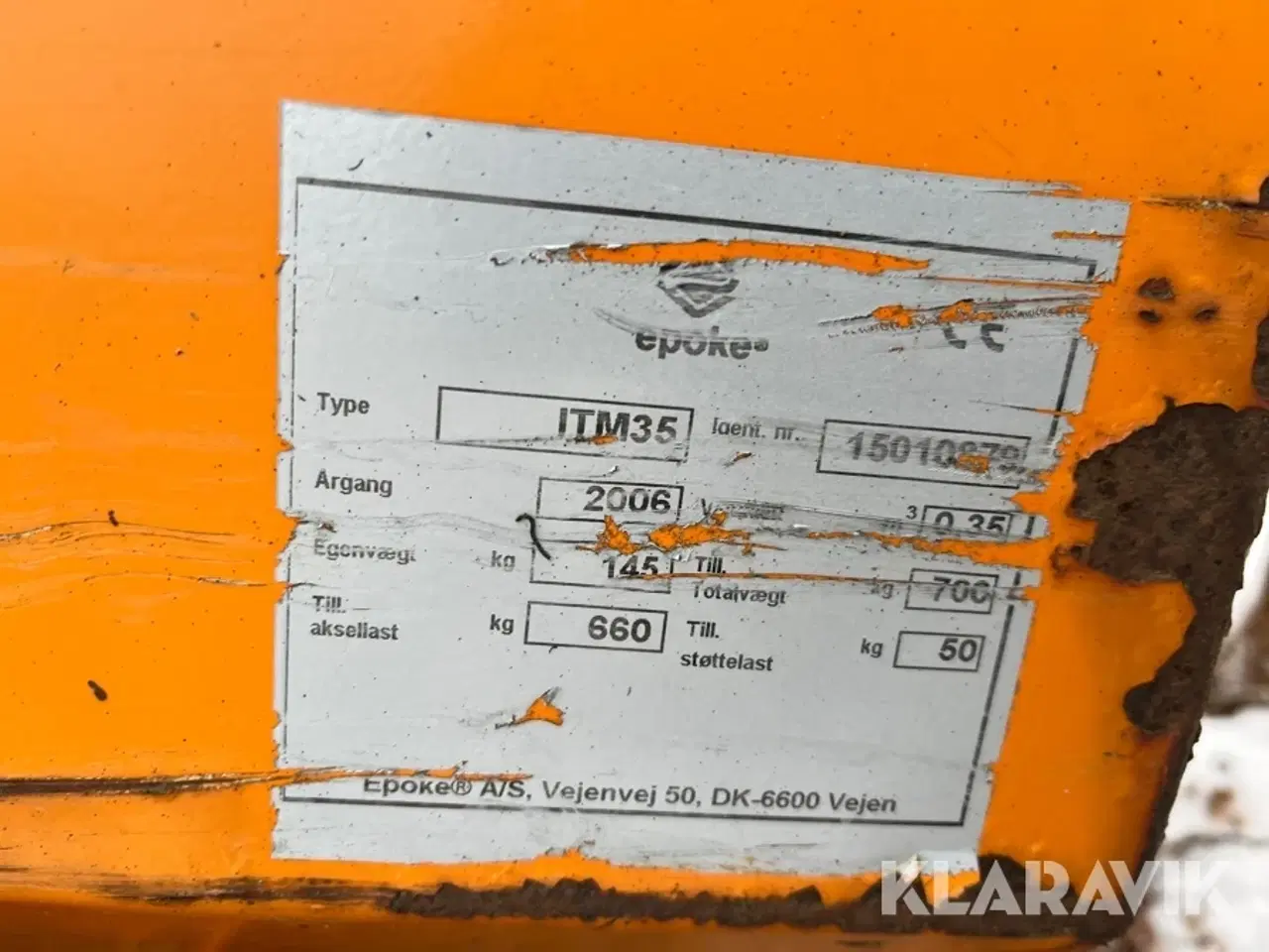 Billede 3 - Salt/grusspreder Epoke ITM35