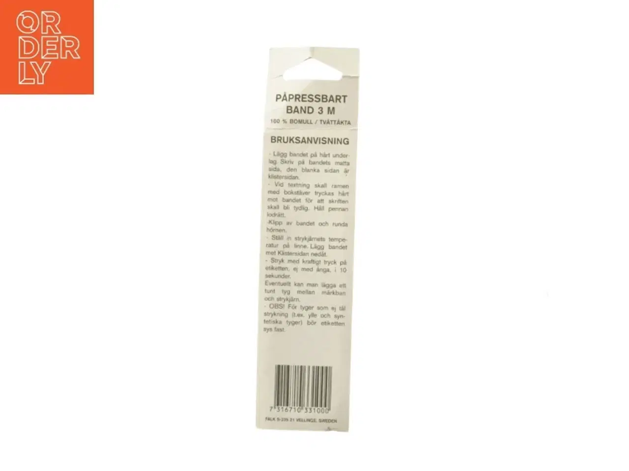 Billede 2 - Mærkesæt med stift og bånd