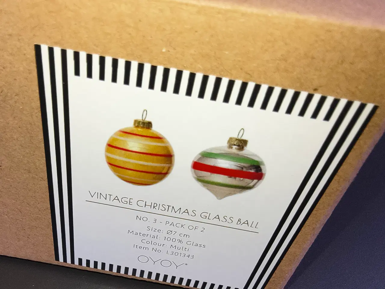 Billede 5 - 6 smukke julekugler fra OYOY