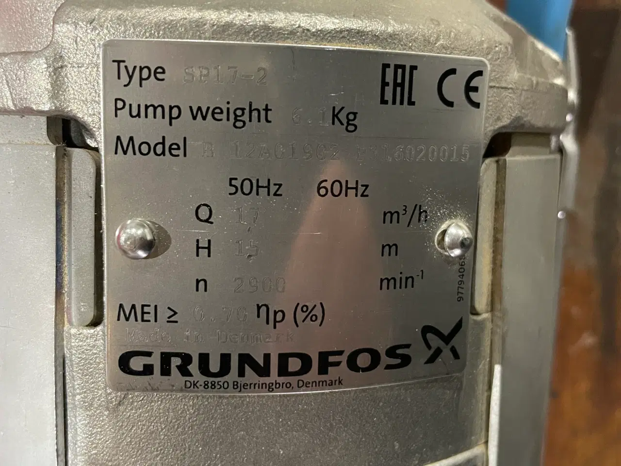 Billede 3 - Grundfoss SP 17-2 dykpumpe.
