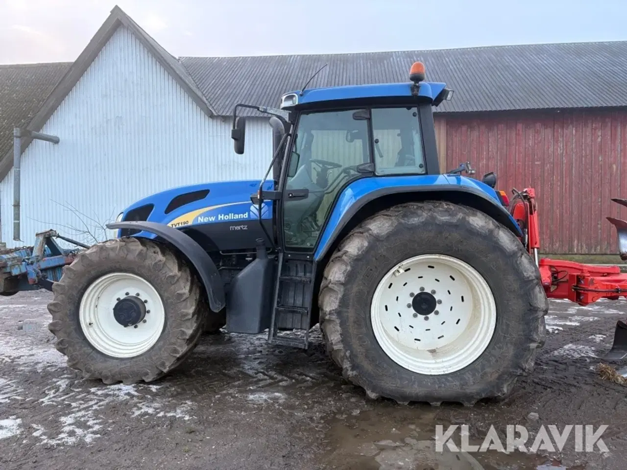 Billede 6 - Traktor med Kuhn vendeplov New Holland TVT 190