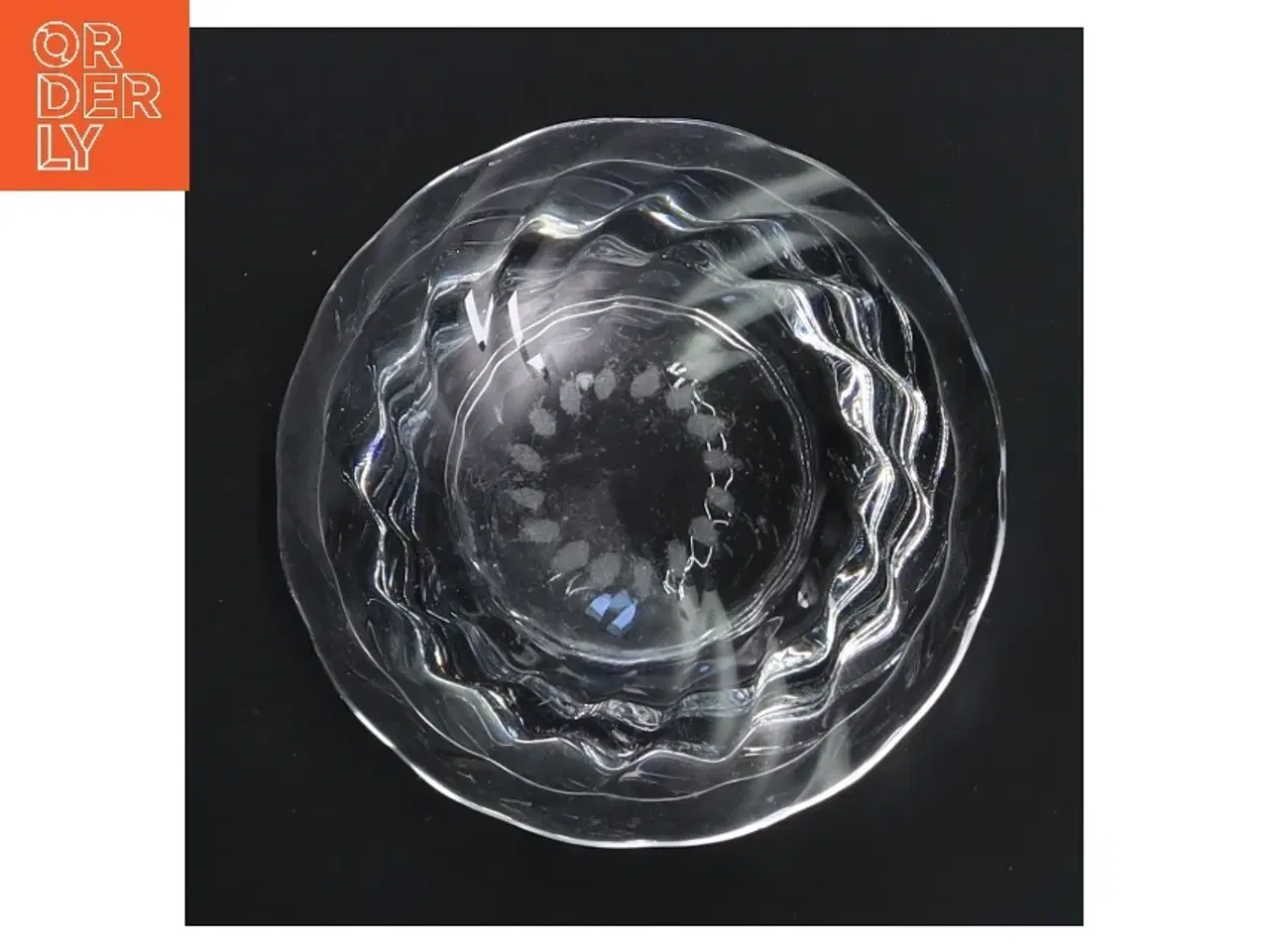 Billede 2 - Glas lysestage (str. 11 cm)fra holmegaard