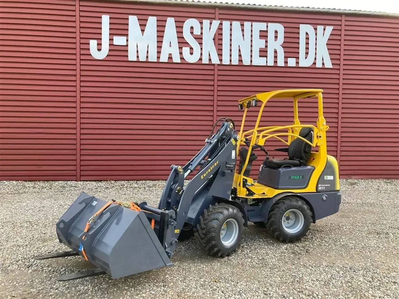 Billede 2 - Eurotrac W11 med lang arm, skovl og gafler