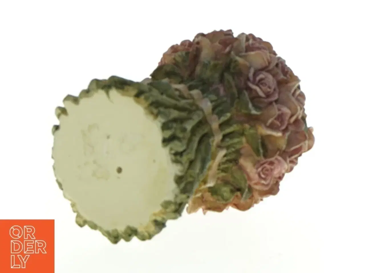Billede 3 - Rose blomster buket dekoration figur (str. 15 x 11 cm)