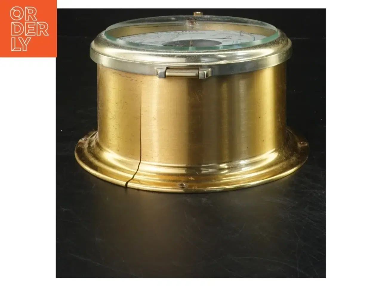 Billede 2 - Barometer i messing (str. 9x18 cm)