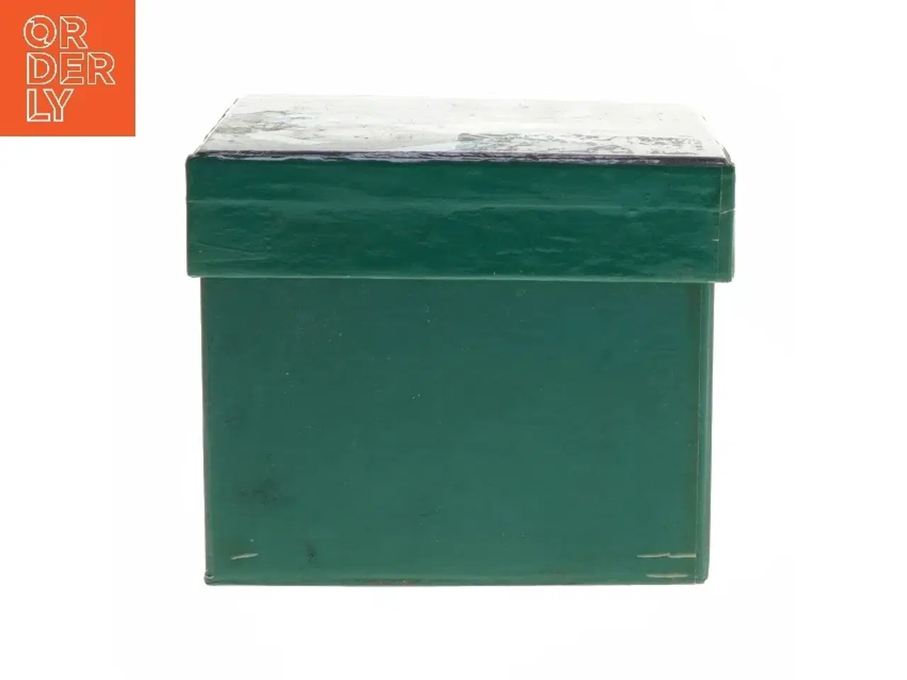 Billede 2 - Grøn opbevaringskasse (str. 11x12,5x12,5 cm)