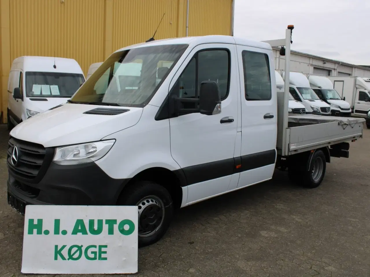 Billede 1 - Mercedes Sprinter 516 2,2 CDi A2 Mandskabsvogn m/lad RWD