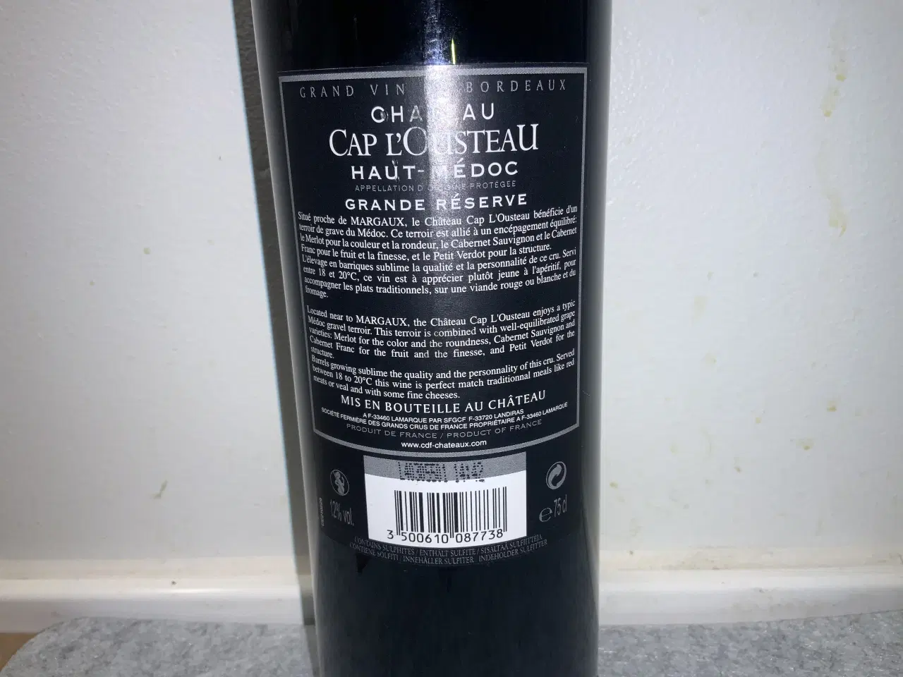 Billede 3 - Chateau Cap l’Ousteau Haut-Medoc Rødvin 2011, 750 