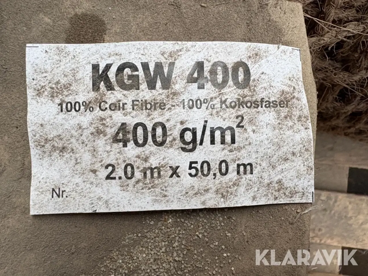 Billede 10 - Bomulds net og pløkker KGW 400 2.0 x 50.0 meter