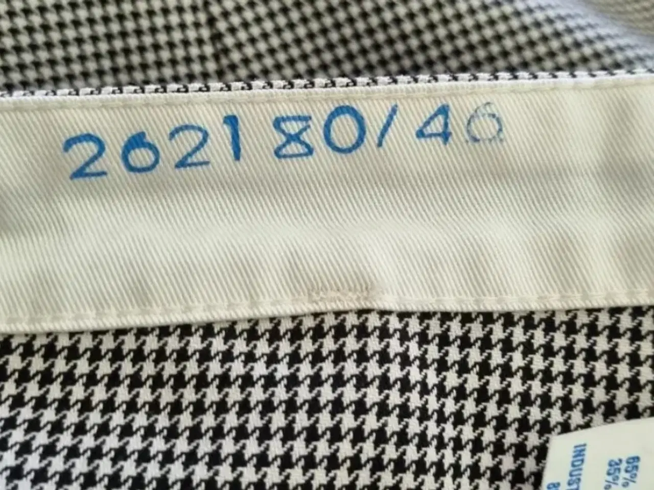 Billede 5 - Kentaur kokkebukser i sort/hvid tern  str 40 