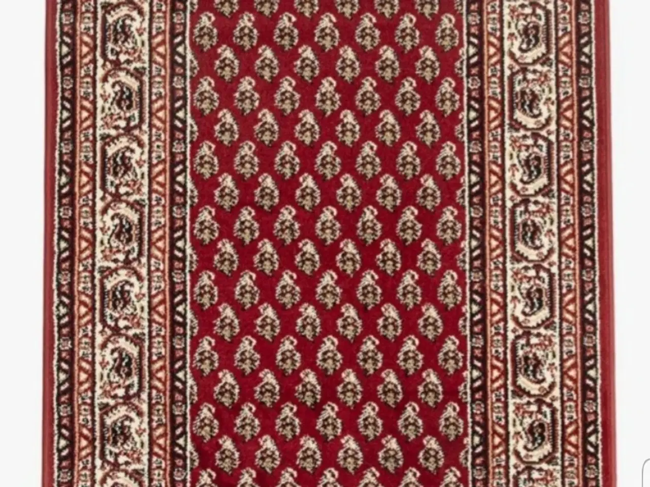 Billede 1 - Solid Serabend tæppeløber i rød farve