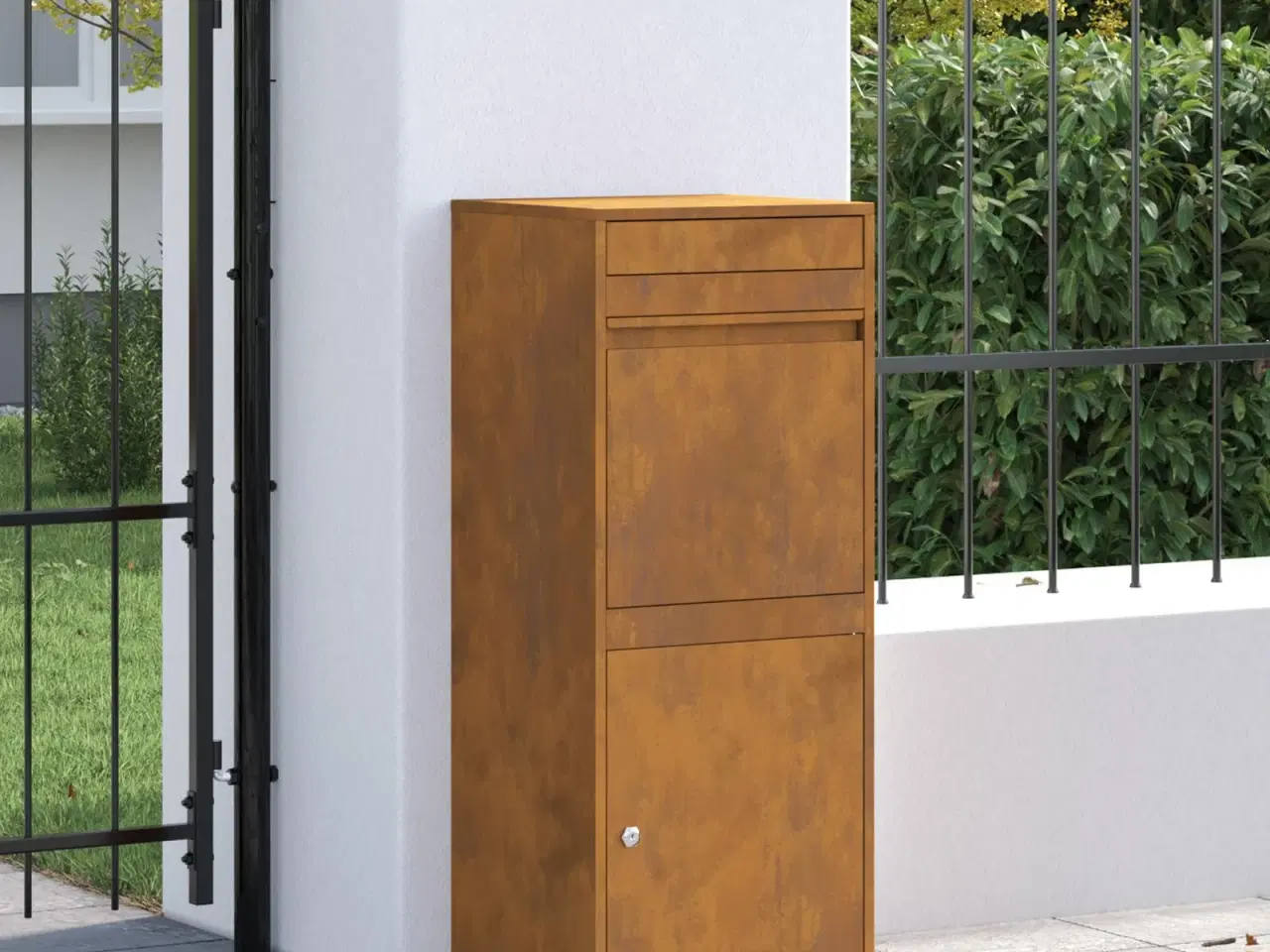 Billede 3 - Pakke drop boks Rusten 41 x 38 x 103 cm Forvitret stål