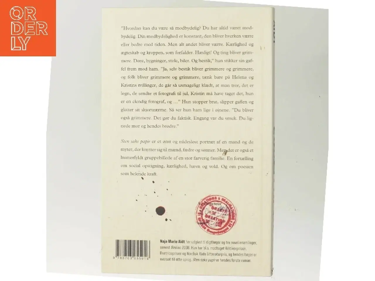 Billede 3 - Sten, saks, papir : roman af Naja Marie Aidt (Bog)