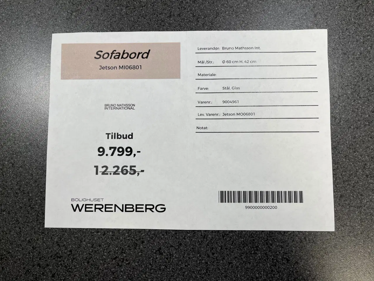 Billede 4 - Bruno Mathson sofa/sidebord til Jetson Stole.