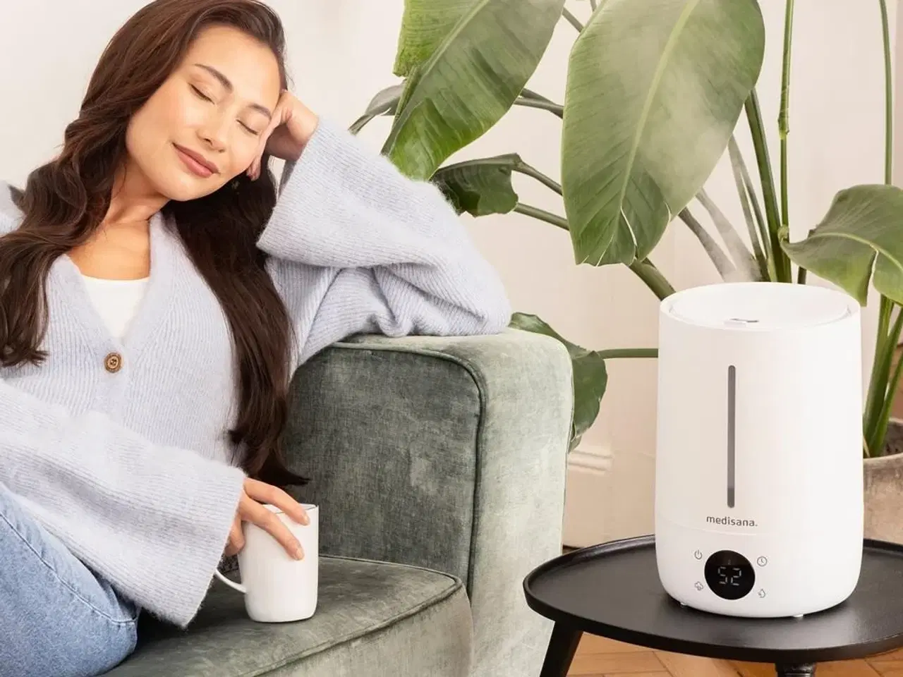 Billede 4 - Medisana AH 663 luftfugter – ultralyd, 4,5 l, LED-display