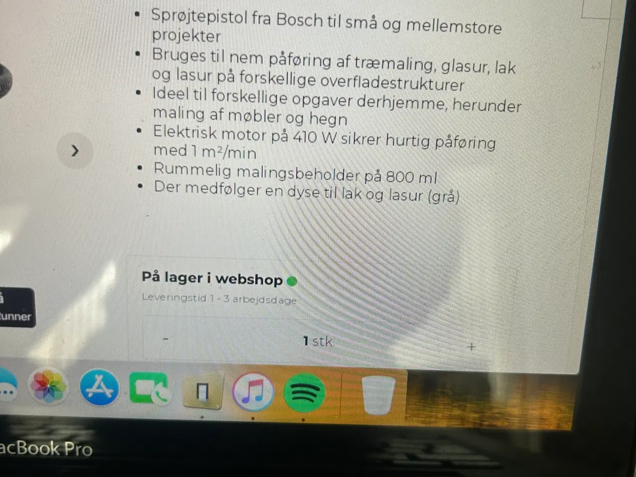 Billede 2 - Ny /ubrugt finsprøjtepistol Bosch PFS 1000