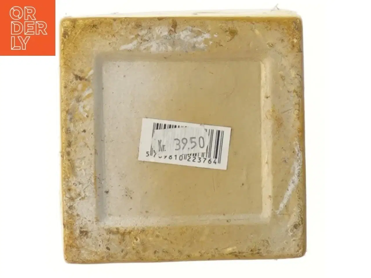 Billede 4 - Kvadratisk gul vase (str. 11x11x11 cm)