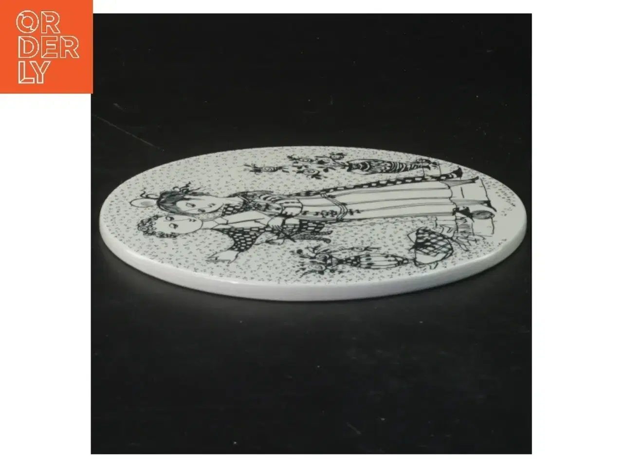 Billede 2 - Dekorativ keramisk vægplade fra Nymølle (str. Ø 15 cm)