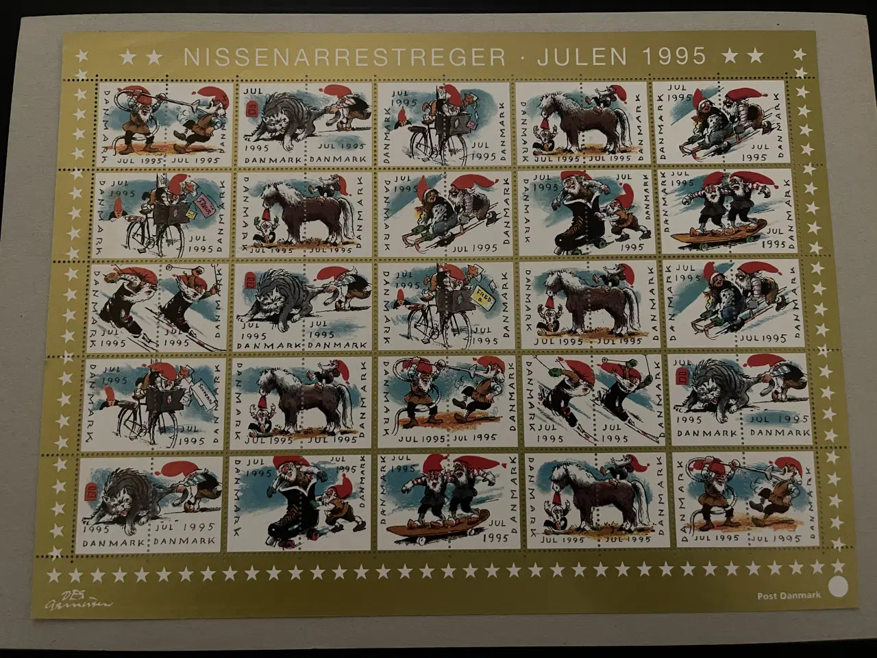 Billede 8 - 8 hele ark med julemærker