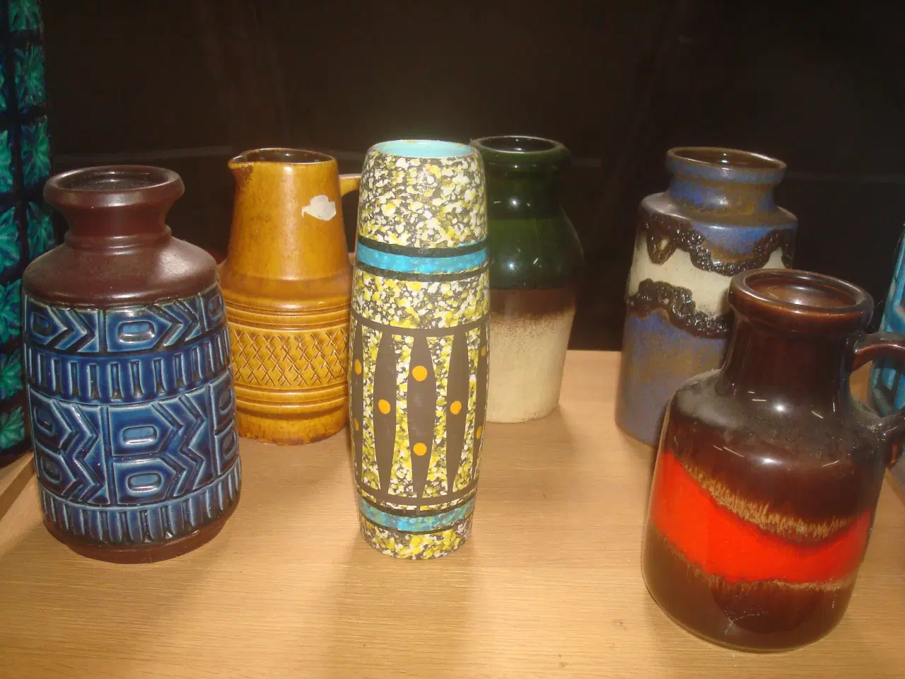 Billede 1 - W.GERMANY vaser, ægte retro, højde ml 16 og 21 cm 