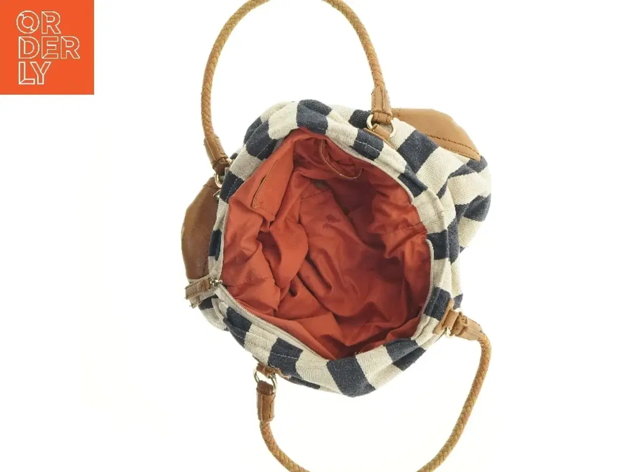 Billede 7 - Stribet skuldertaske (str. 38 x 28 cm)