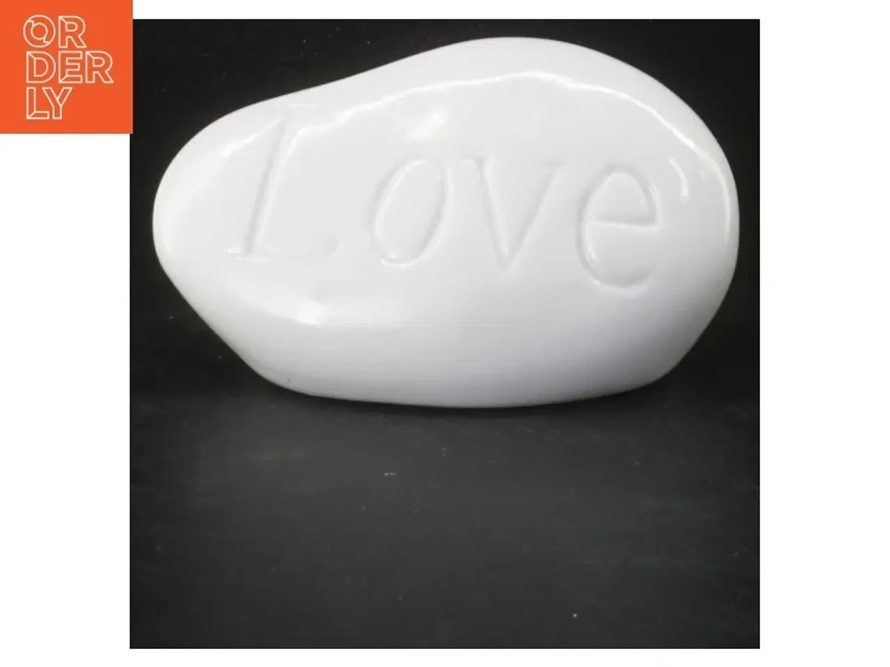 Billede 1 - Dekorativ sten med indgravering (str. 10x5 cm)