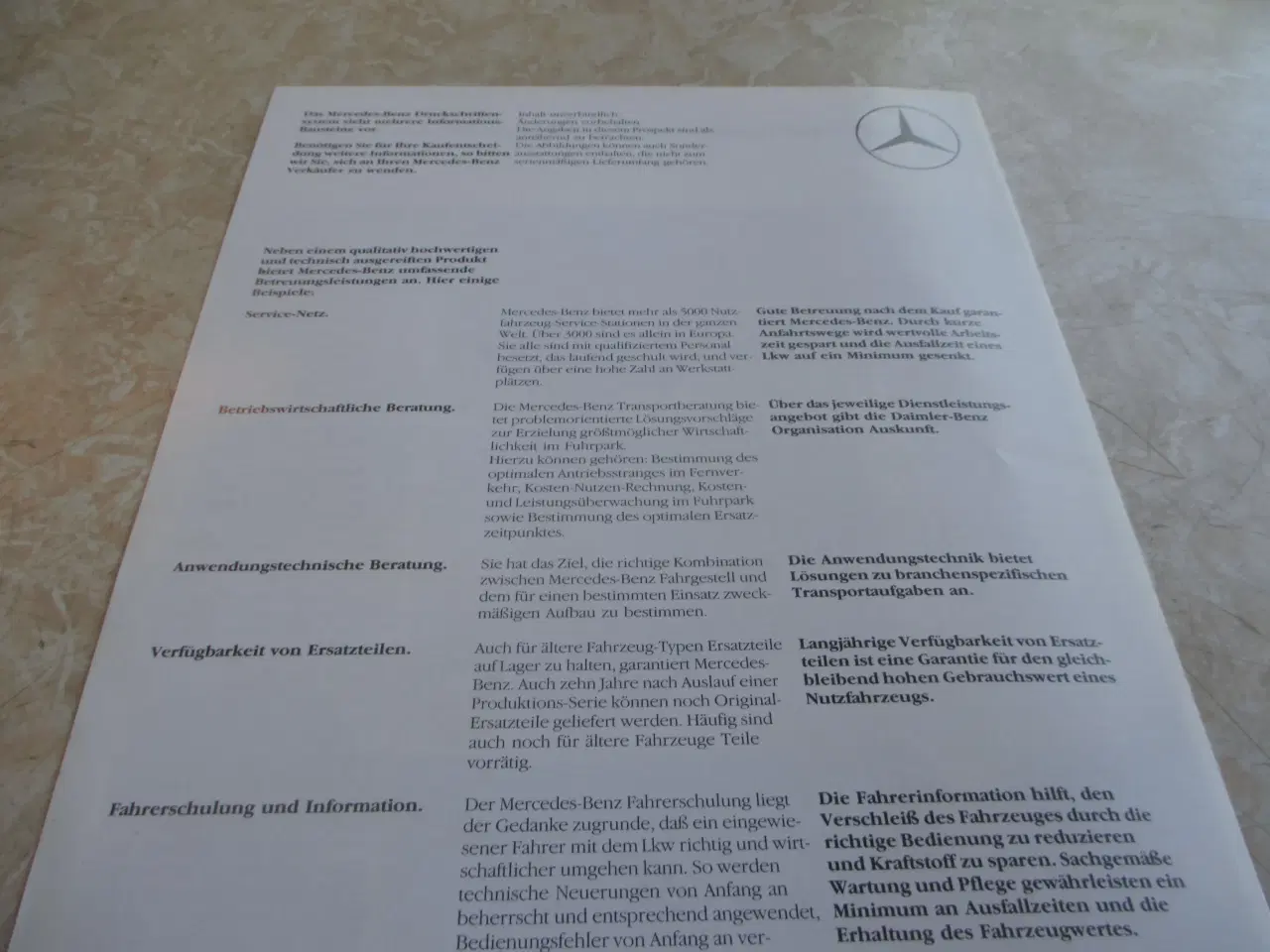 Billede 5 - Tekniske data   Mercedes 1417 C  