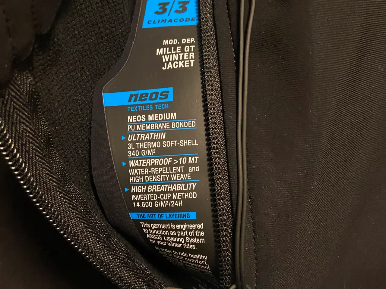 Billede 3 - Assos Mille GT 3/3 Winter Jacket EVO Str. L