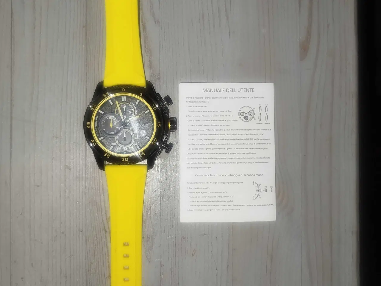 Billede 5 - herre ur i flot sort og gul farve