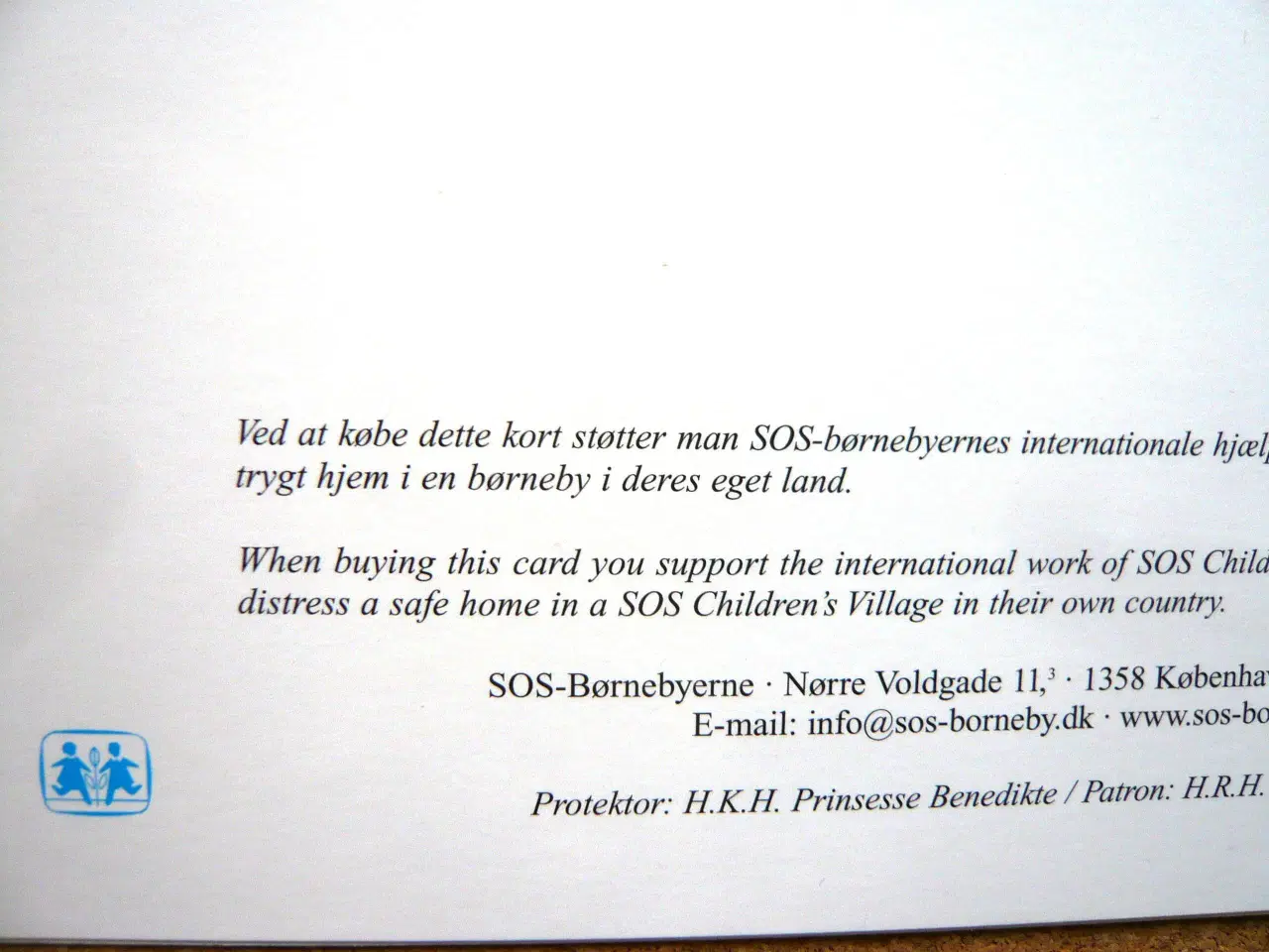 Billede 2 - 4 diverse julekort  fra SOS Børnebyerne