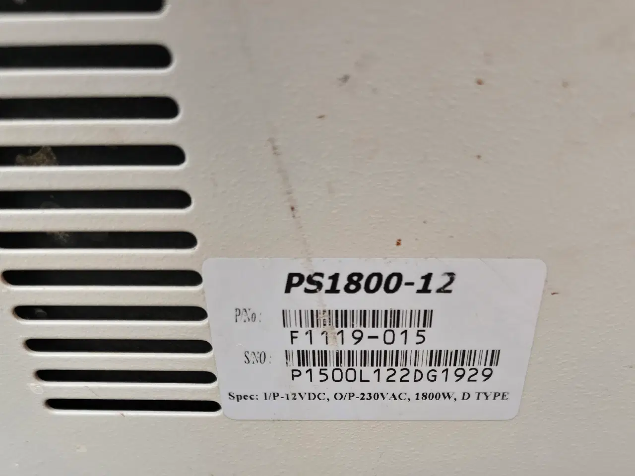Billede 4 - Inverter 1800 vat ren sinus. 12volt til 230 vat