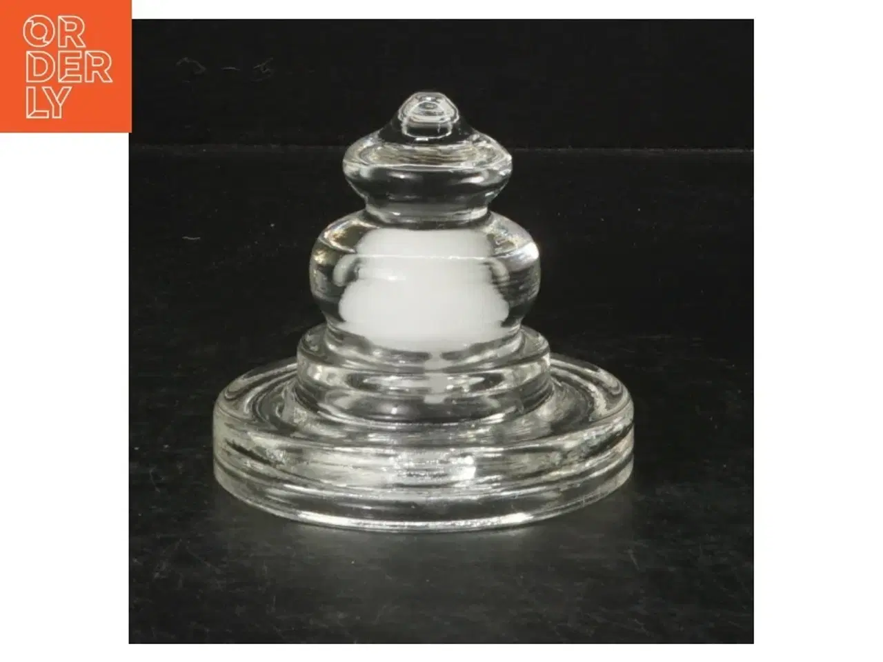 Billede 1 - Glasknob med rund sokkel (str. Ø 9 cm)