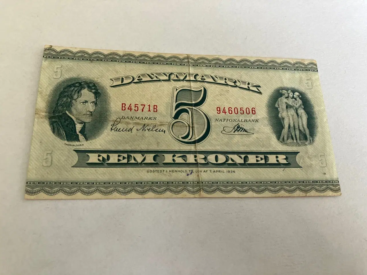 Billede 1 - 5 Kroner B4 1957