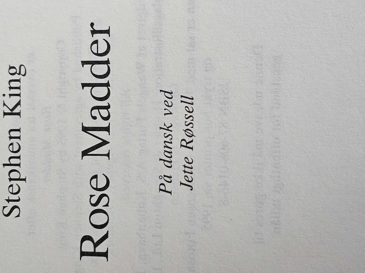 Billede 2 - Rose Madder / Stephen King 