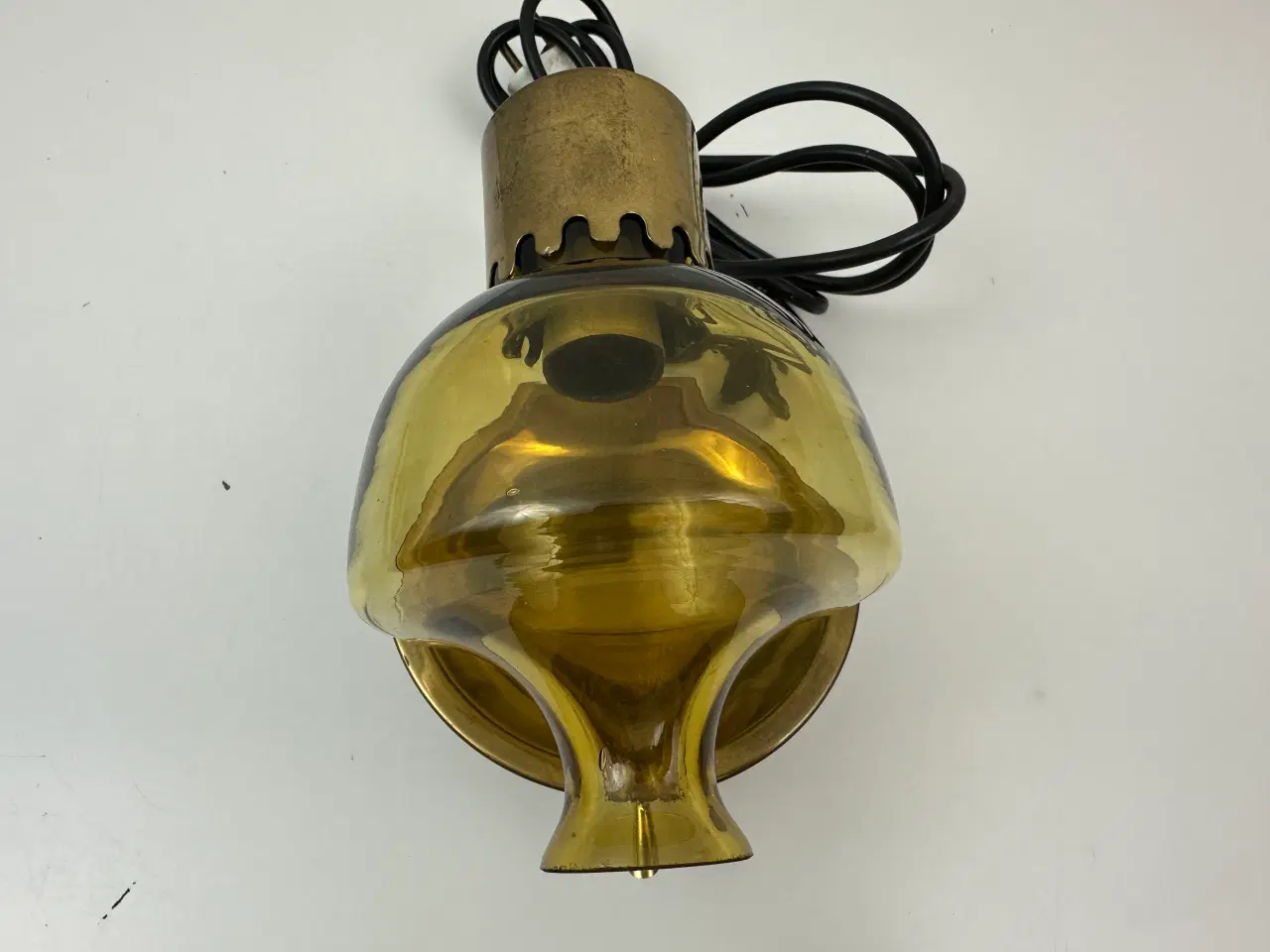 Billede 10 - Vintage lampe i messing / glas