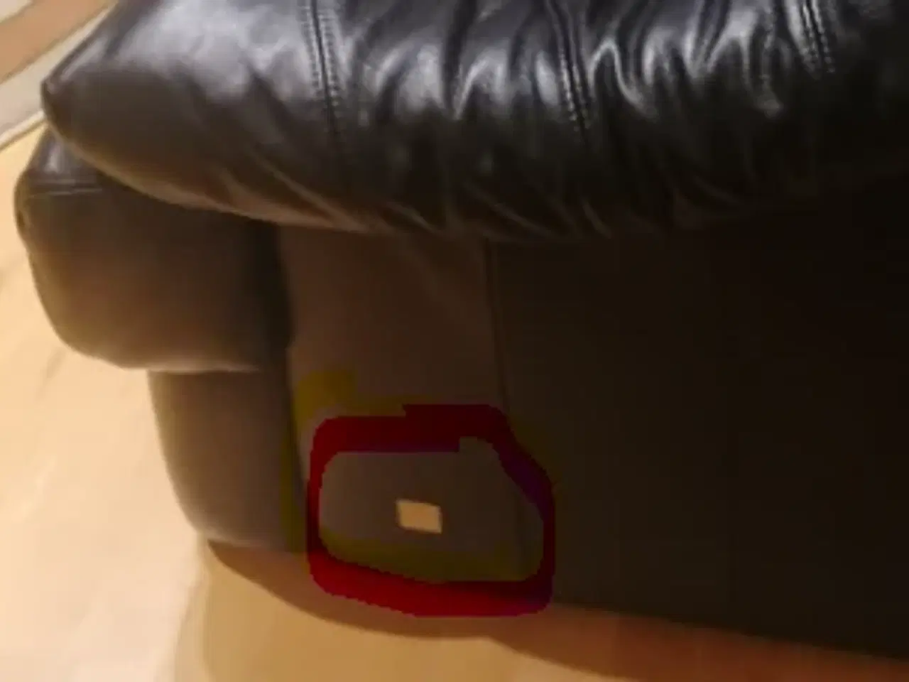 Billede 2 - Lædersofa sort, mrk. Nicoletti