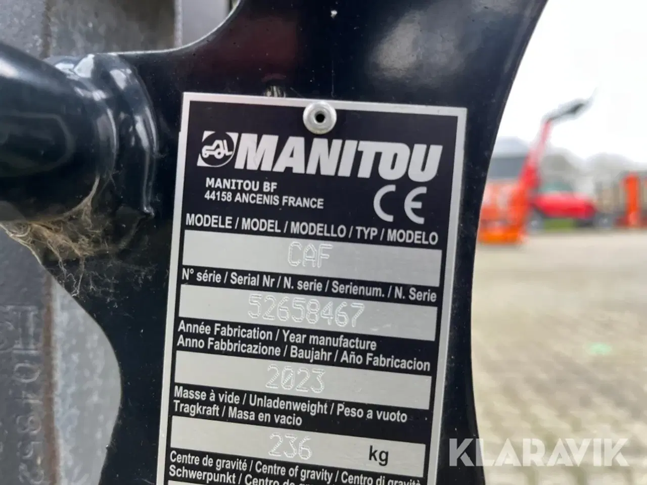 Billede 6 - Pallegafler Manitou CAF